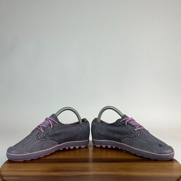 Womens Palladium Slim Oxford Gray Lug Sole Comfort Shoes‎ Sneakers Size 7 M GUC - Picture 3 of 9